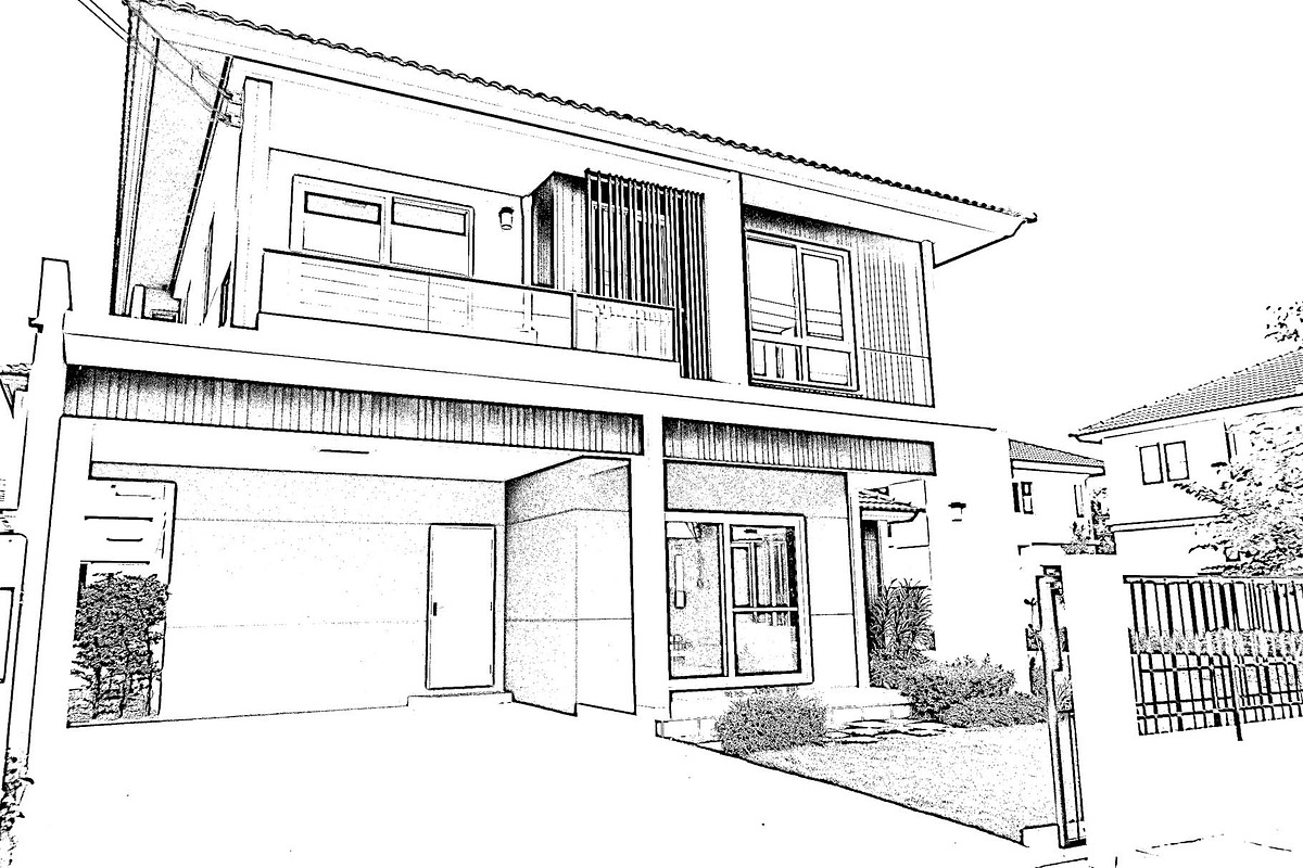 Pencil Line Art Photoshop Action, an Action Add-On by Photoshop Action (Photo 2 of 11)