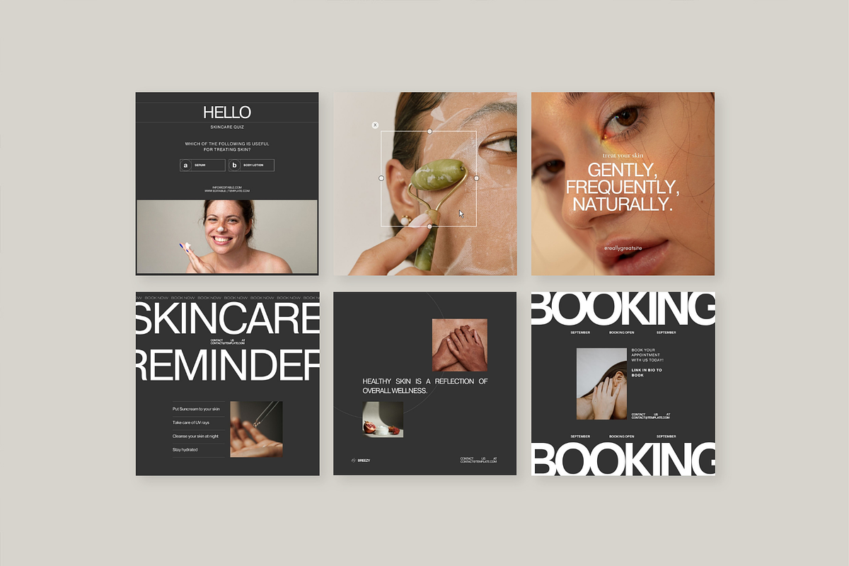 Instagram Beauty Template, a Social Media Template by Prapti Design (Photo 4 of 12)