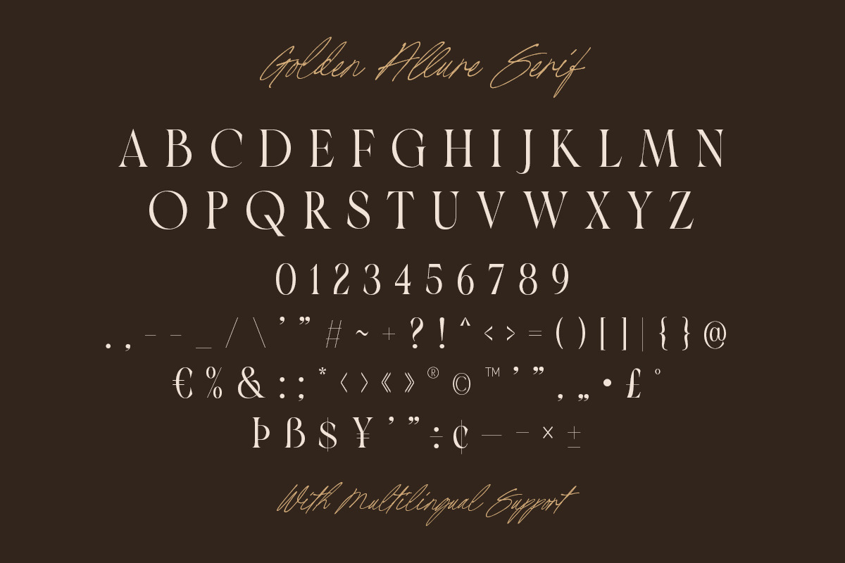 Golden Allure - Elegant Font Duo, a Serif Font by Sarid Ezra (Photo 10 of 11)