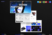 Minimal Design Portfolio Template, a Presentation Template by Studio Monova (Thumbnail 1 of 19)