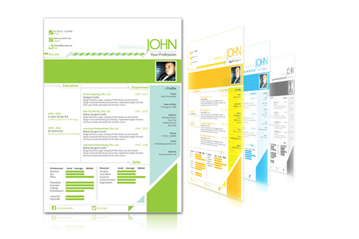 Modern CV & Resume, a Resume Template by Micro Designs (Photo 3 of 4)