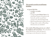 Tropical Parrot Toile de Jouy Print, a Background Graphic by Hughes Studio (Thumbnail 5 of 8)