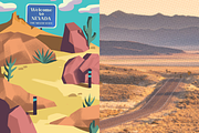 NEVADA. Scene & Posters Bundle, an Animal Illustration by Schumacher Shop (Thumbnail 3 of 11)