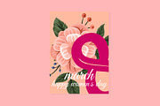 happy women's day cards set, a Card Template by designbydi (Thumbnail 6 of 9)