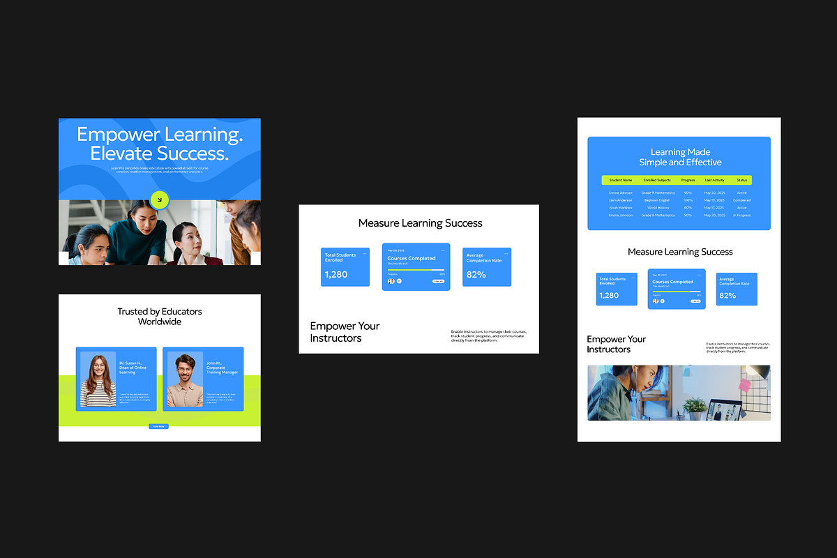 Figma Online Education Landing Page, a Landing Page Template by Musara (Photo 4 of 5)