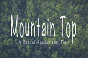 Mountain Top Handwritten Font, a Handwritten Font by Hudson Lark Studio (Thumbnail 1 of 6)