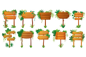 Wooden plate sign boards, an Object Illustration by Buch&Bee
