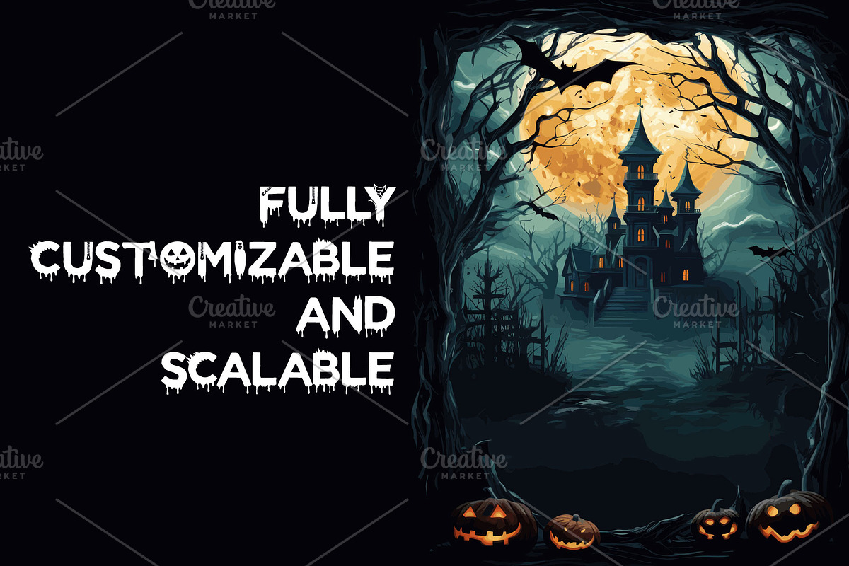 DARK HALLOWEEN FLYER TEMPLATE, a Flyer Template by Griffin Designs (Photo 2 of 3)