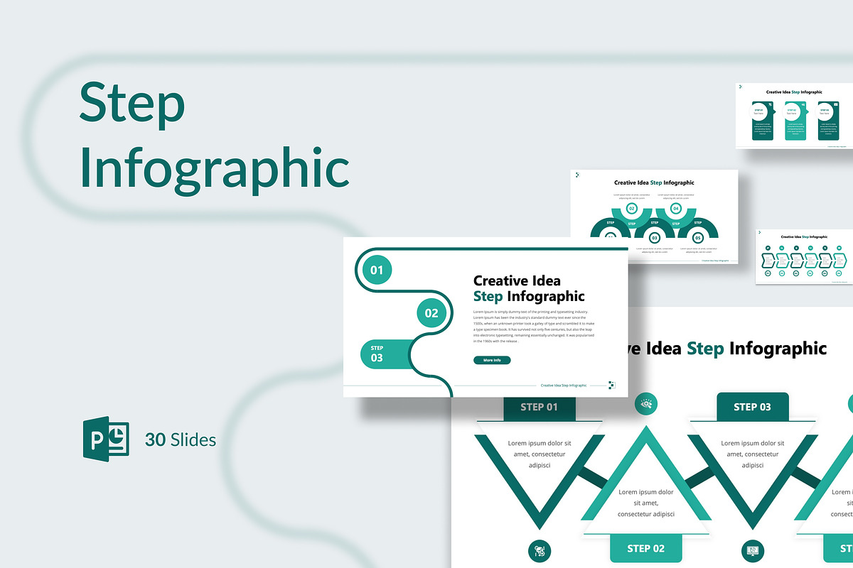 Step Infographic Template Powerpoint, a Presentation Template by Antstheme