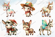 Funny Donkey Sublimation Clipart, an Illustration by designcity5 (Thumbnail 3 of 5)