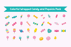 Colorful Wrapped Candy Pack, a Decorative Illustration by jongcreative