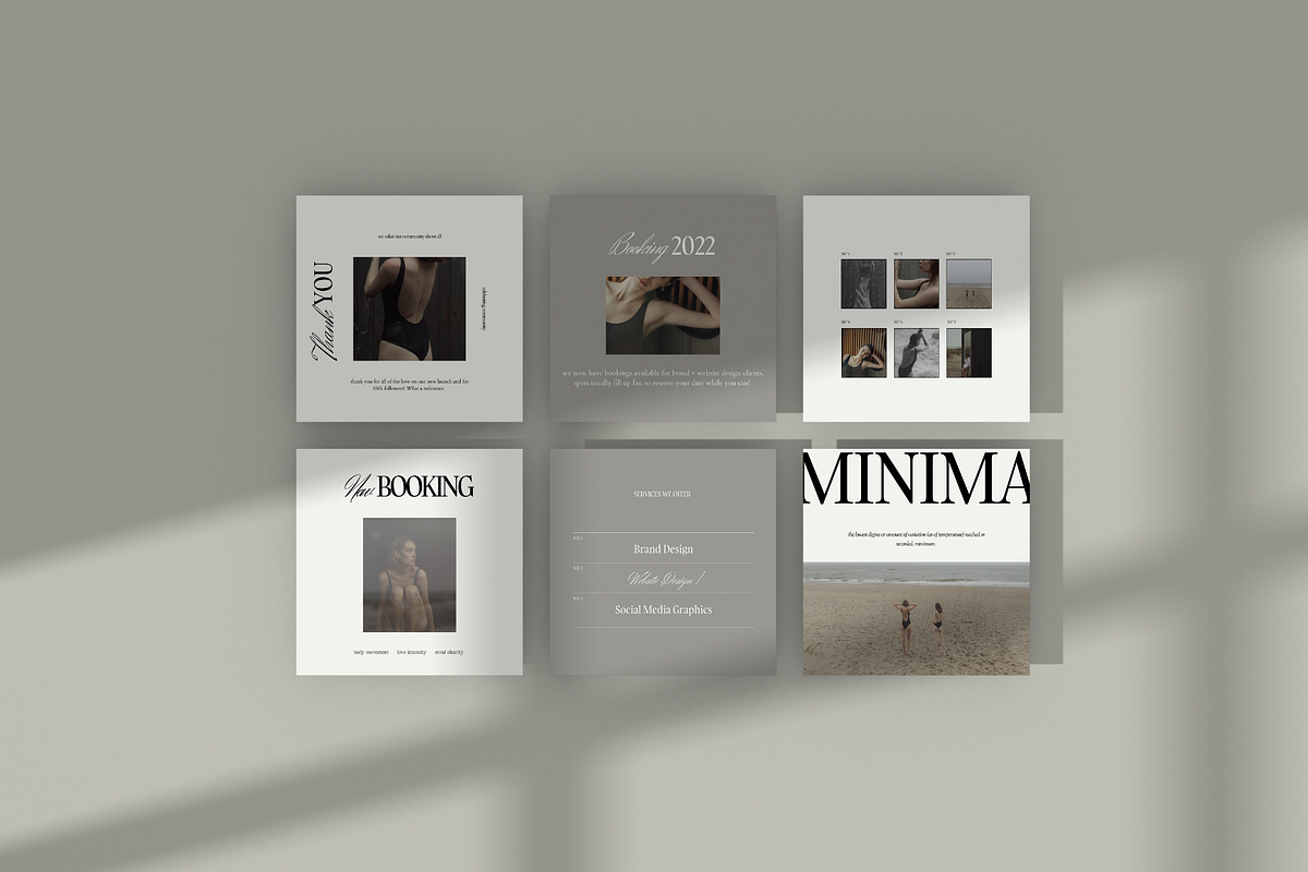 Minima | Canva Social Templates, a Social Media Template by Alana Designed (Photo 3 of 3)