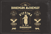 Bohemian Alchemist 5 Font + 15 Badge, a Script Font by Opus Nigrum (Thumbnail 7 of 17)