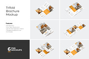 Trifold Brochure Flyer Mockup, an Advertising Mockup by Rizky Audymas (Thumbnail 1 of 8)