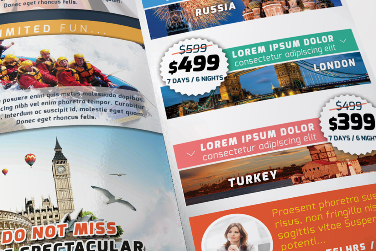 Travel & Tour Trifold Brochure and F, a Brochure Template by fatihakdemir (Photo 5 of 5)