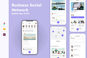 Business Social Network App UI Kit, an UI Kit Template by uicube