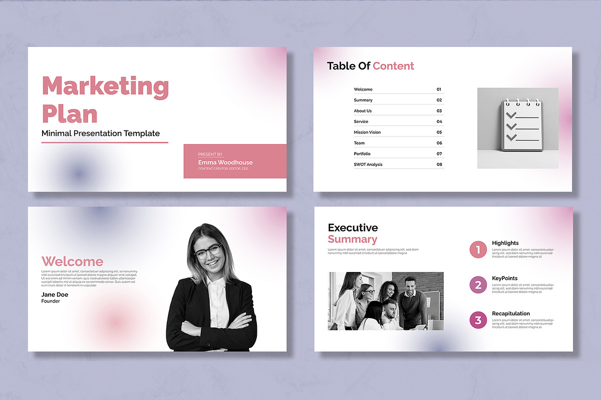 Colorful Marketing Plan Presentation, a Presentation Template by Mighty-Slide (Photo 2 of 6)