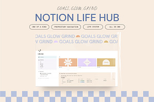 Notion Life Hub Template - Bright