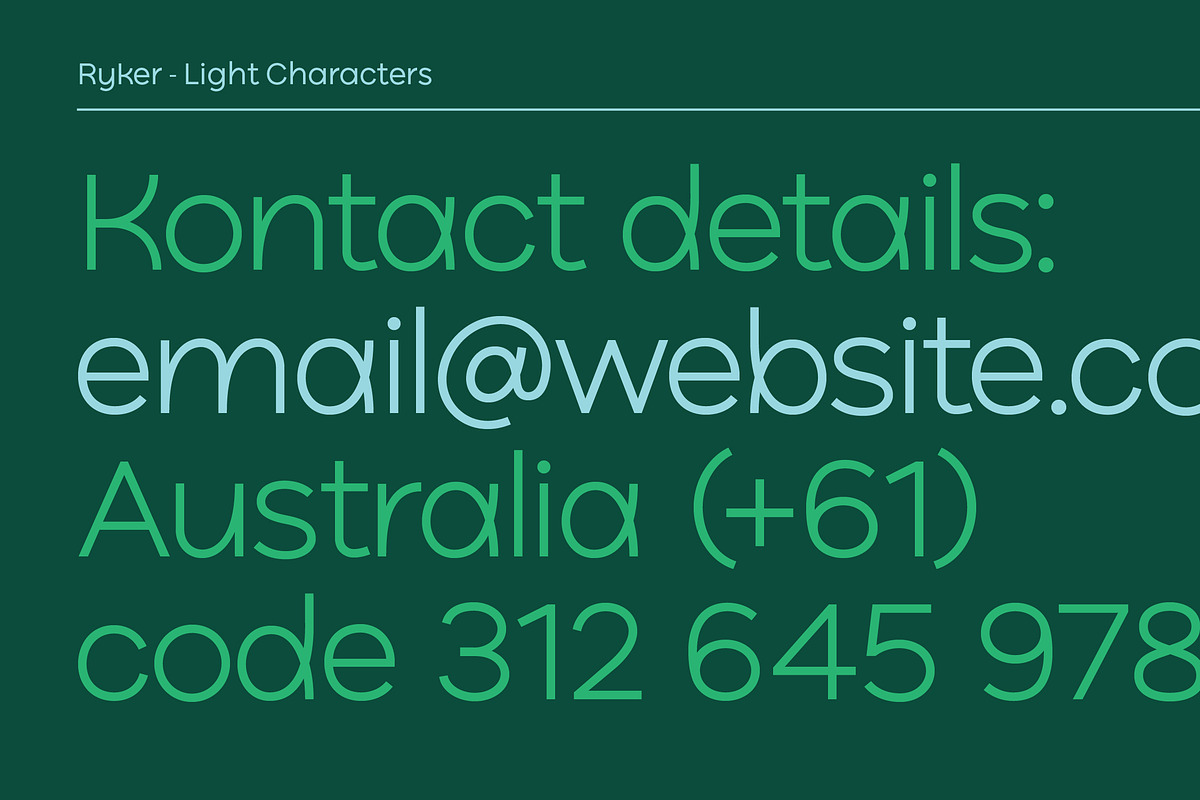 Ryker, a Sans Serif Font by HeadFirst (Photo 14 of 15)