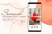 Sensual Instagram Posts and Stories, a Social Media Template by Integrity_store (Thumbnail 1 of 8)
