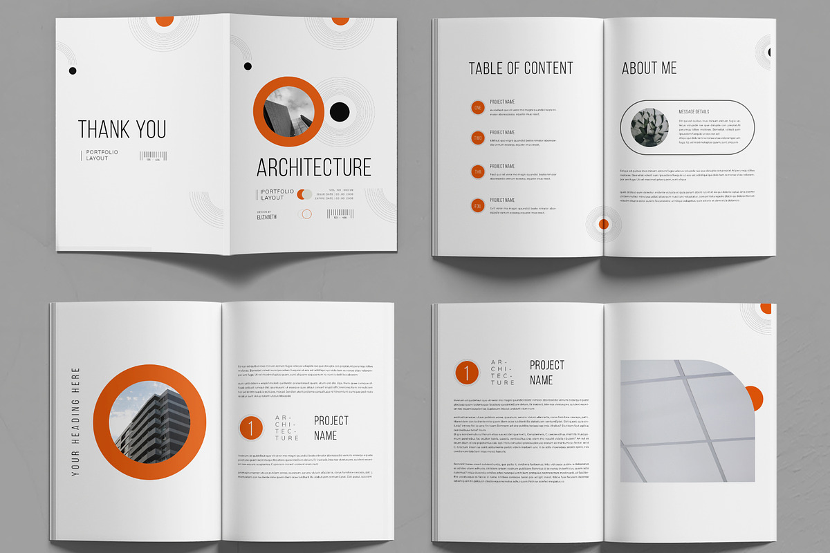 Architecture Portfolio Layout, a Brochure Template by MightyDesign (Photo 2 of 6)