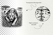 Savannah Scene Wildlife Graphics, an Animal Illustration by DENIDigitalArtSudio (Thumbnail 8 of 8)