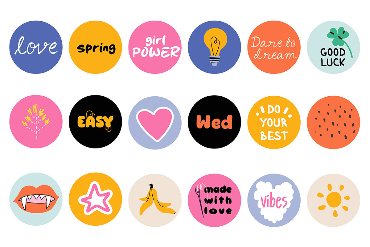 Dopamine Daily Planner Stickers, an Object Graphic by Zeukaa (Photo 5 of 11)