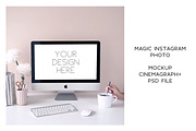 Animated Instagram photo. Mockup #21, a Social Media Template by Una Matison (Thumbnail 2 of 3)