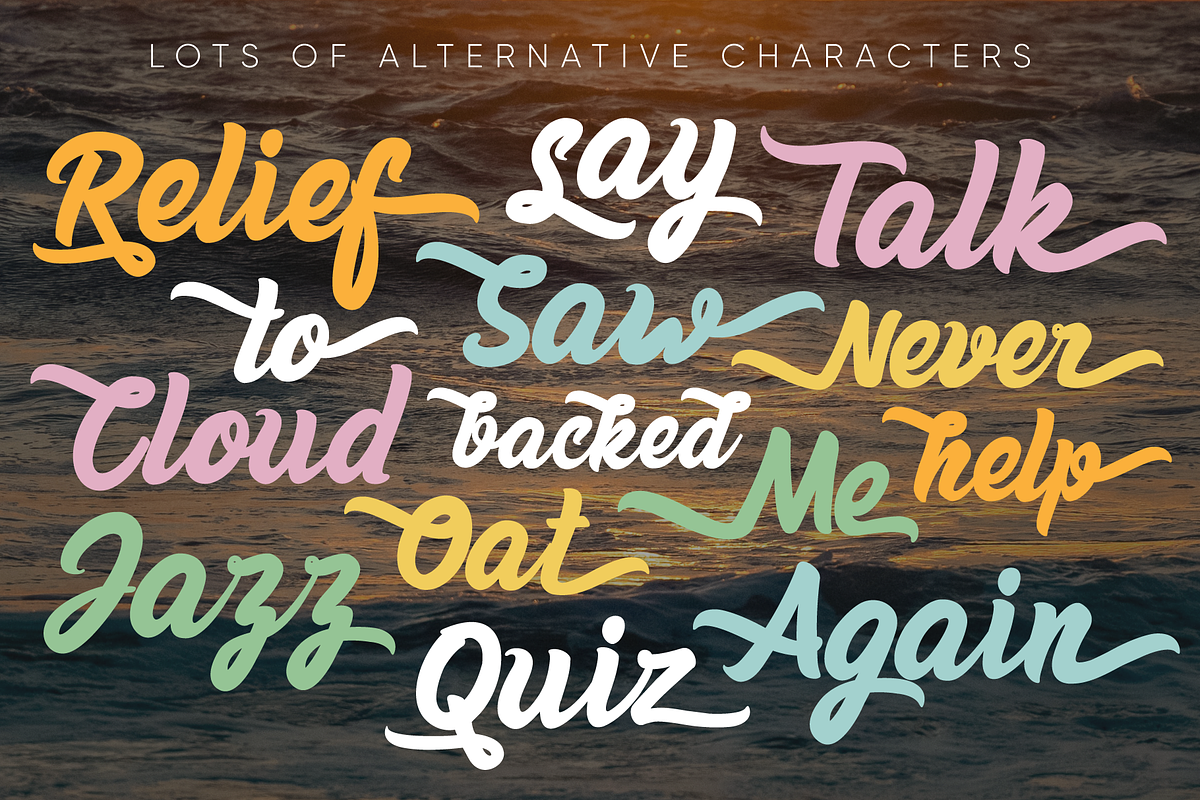 Ashayna Script Font, a Script Font by Alphabet Agency (Photo 4 of 6)