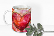 Vibrant Ink Hearts, a Decorative Illustration by rileyBgraphics (Thumbnail 4 of 6)