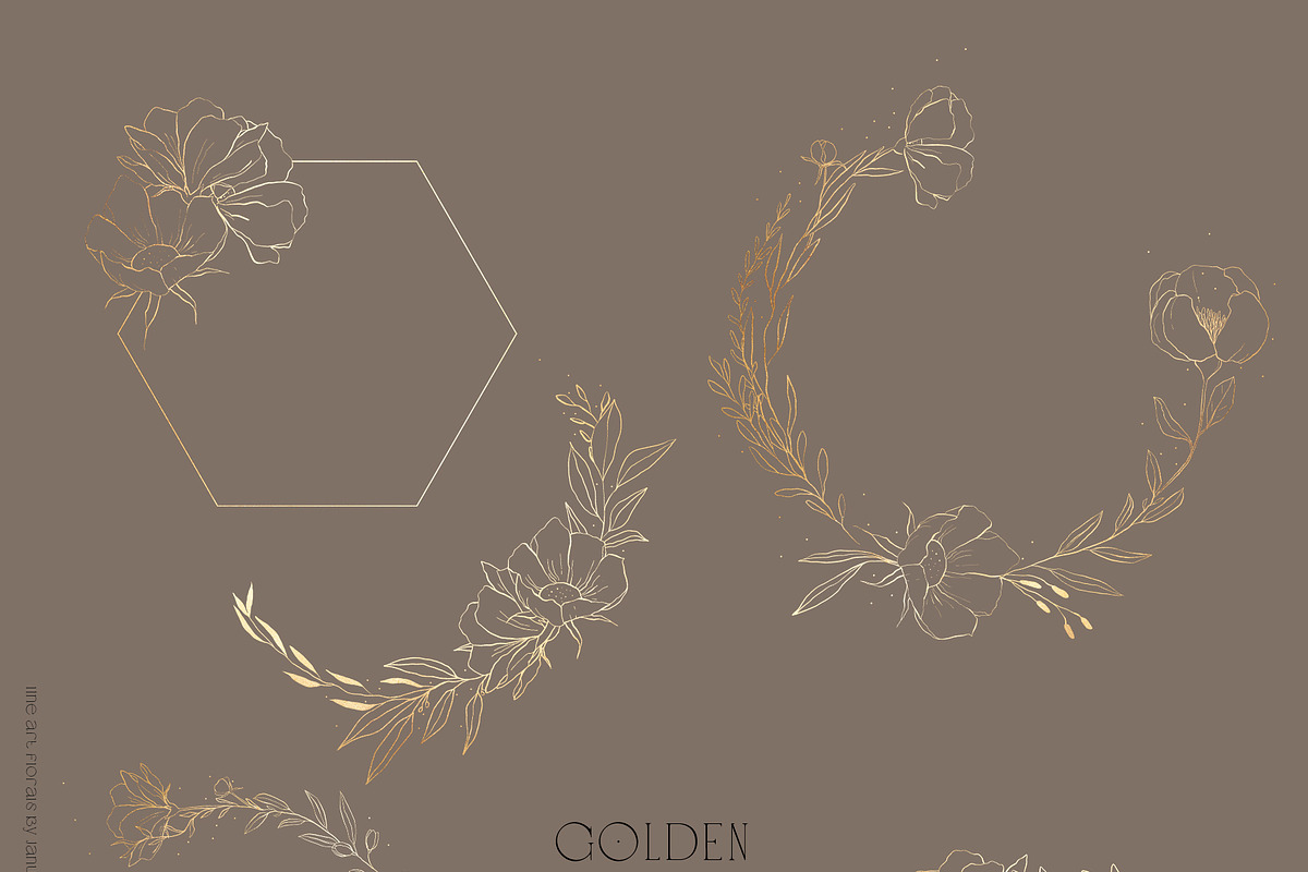 Floral Line Art & Botanical Clipart, an Illustration by January Bloom (Photo 12 of 13)