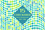 CHECKERED Vector Backgrounds, a Texture Graphic by ekaart (Thumbnail 7 of 7)