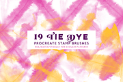 Procreate Tie Dye Stamp Brushes, a Brush Add-On by CC CREATIVE CO (Thumbnail 3 of 10)