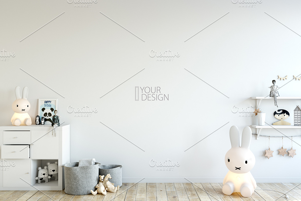 KIDS WALL & FRAMES Mockup Bundle - 2, a Print Template by Yuri-U (Photo 15 of 43)