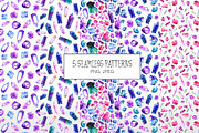 Watercolor Crystals Collection, an Illustration by Olga Alexeenko (Thumbnail 3 of 7)