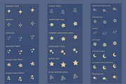 Cute Star Stamps for Procreate, a Brushes & More by pinkdrinksoul (Thumbnail 2 of 3)