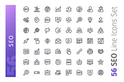 SEO Line Icons Set, an Outline Icon by Voysla's Shop (Thumbnail 2 of 4)