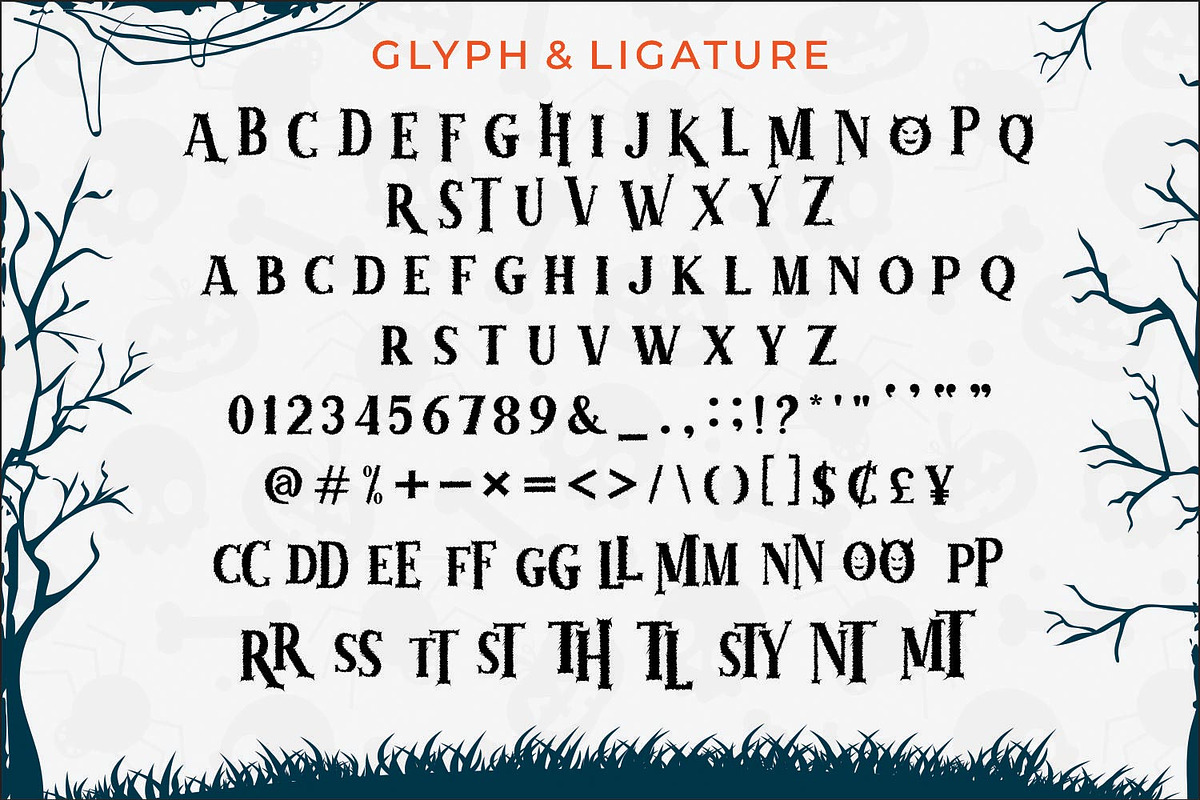 Monster Halloween, a Symbol Font by Mozatype (Photo 12 of 13)