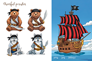 Sea Voyage Cute Animals, an Illustration by lokfrid (Thumbnail 4 of 12)