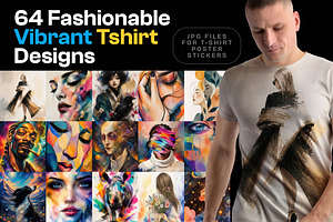 64 Fashionable Vibrant Tshirt Design