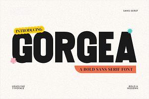 Gorgea - Bold Sans Serif
