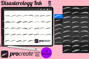 Eyebrows Set 3 Procreate Brush Stamp