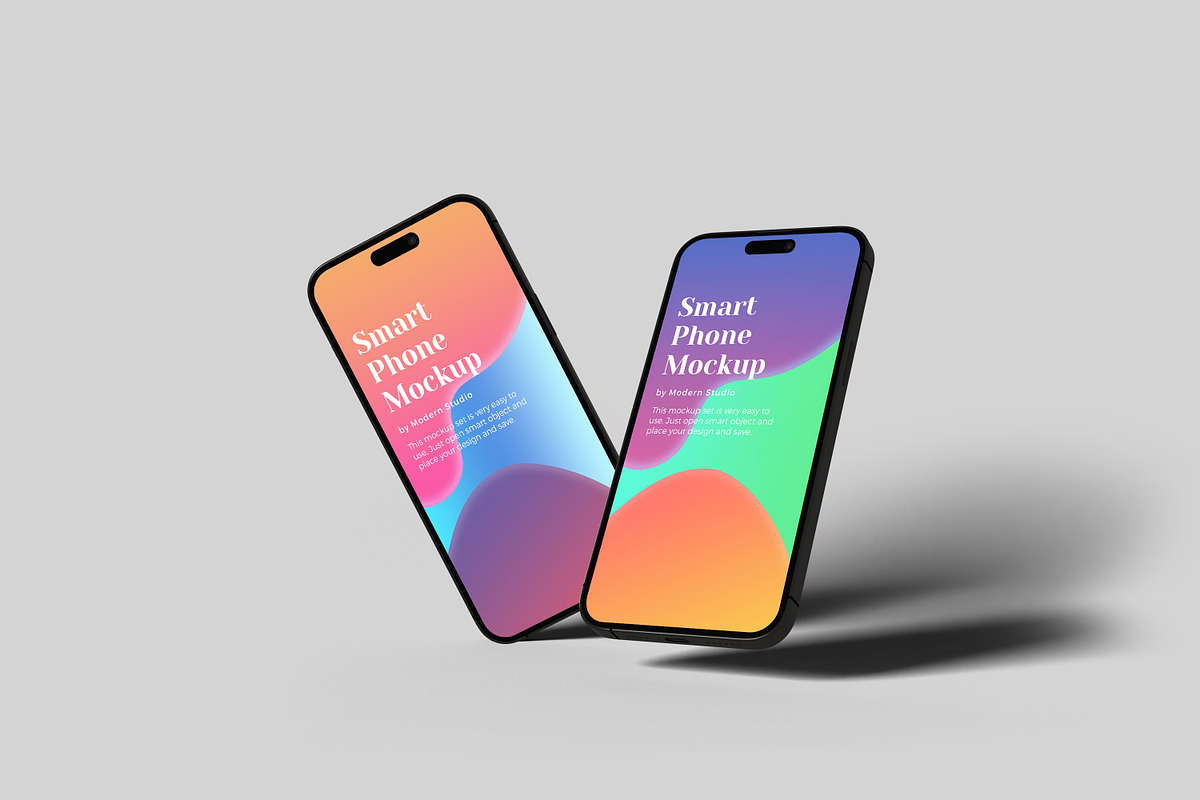 iPhone 14 Pro Mockup Set, an iPhone Mockup by Modern Studio (Photo 9 of 13)