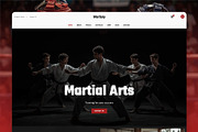 Martial Arts WordPress Theme, a WordPress Template by Nicdark Themes (Thumbnail 1 of 4)