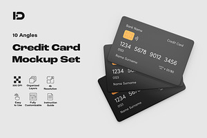 Credit Card Mockup Set, a Product Mockup by ForgeDesign