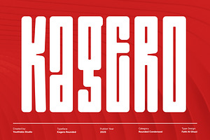 Kagero Rounded – Condensed Display