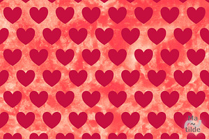 Red ValentineTextures & Hearts