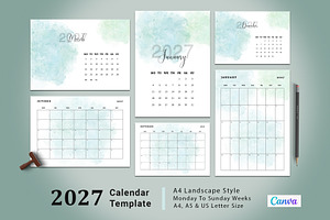 Editable Calendar Template 2027