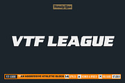 VTF League, a Sans Serif Font by VarsityType® (Thumbnail 1 of 6)