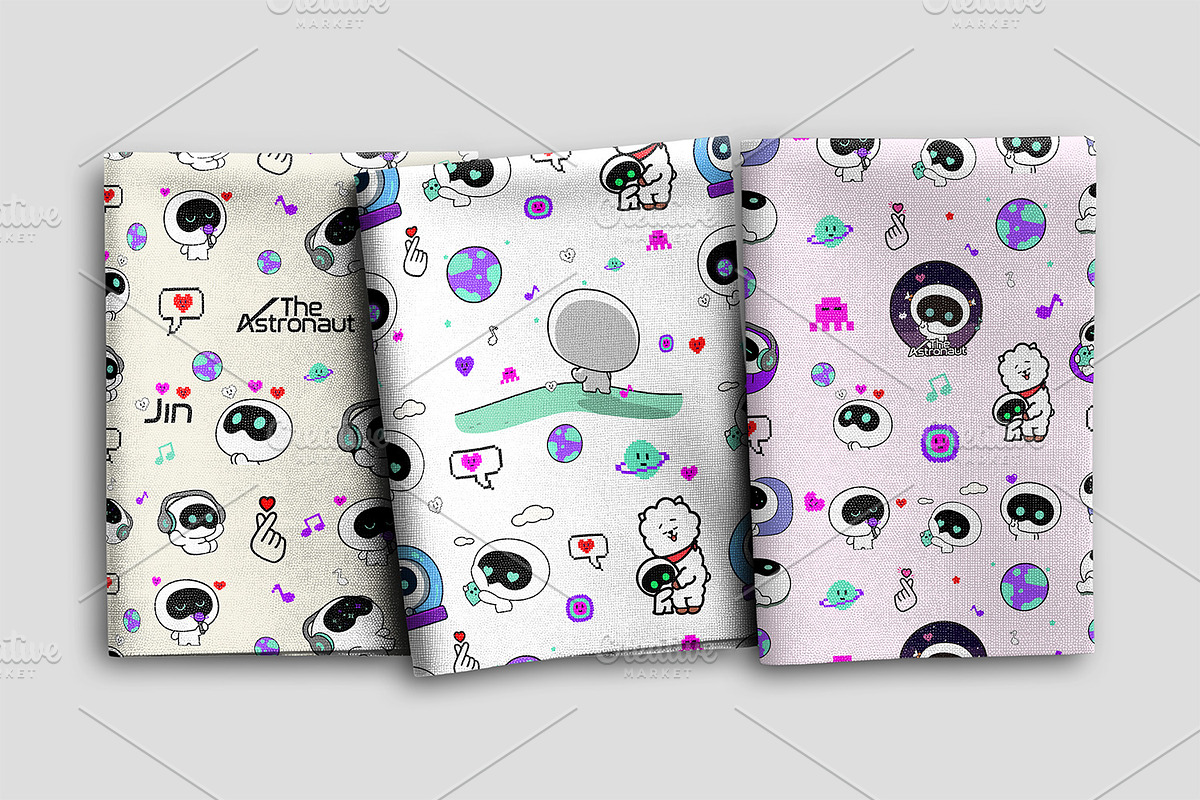 BTS Seamless Pattern Kpop Papers PNG, a Pattern Graphic by FancyDesignStudio (Photo 6 of 10)